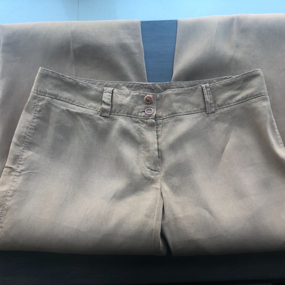 Theory Wide Leg Capri - Caramel Color - Picture 6 of 7